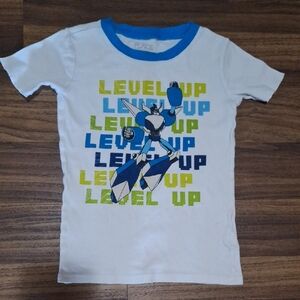 The Children's Place Boys Graphic Pajama Tshirt "Level Up" Size 7